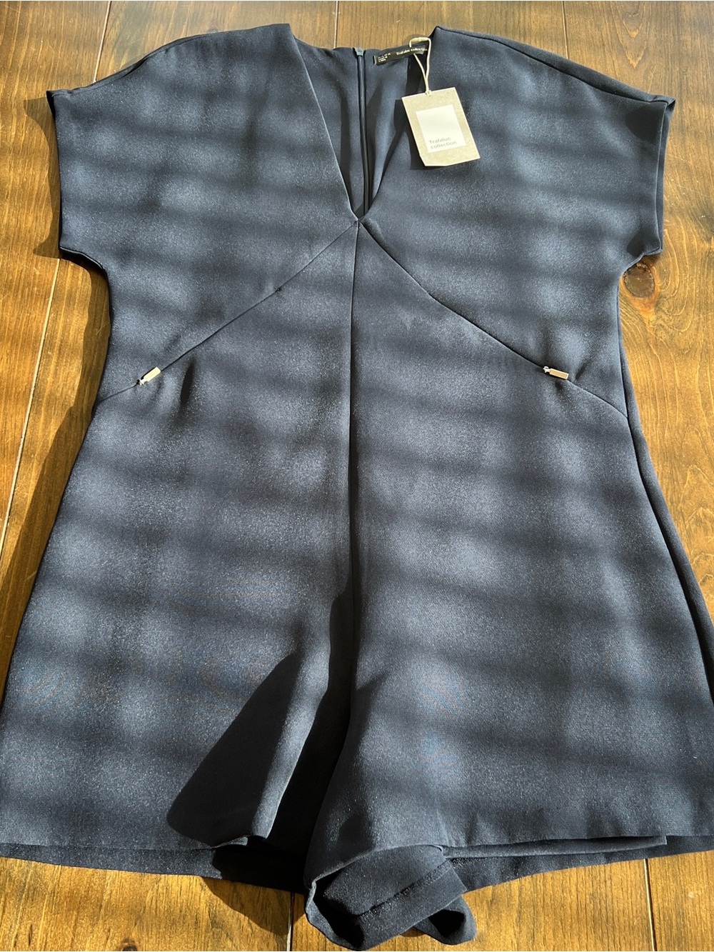 Zara Trafaluc Navy Blue Romper-size small